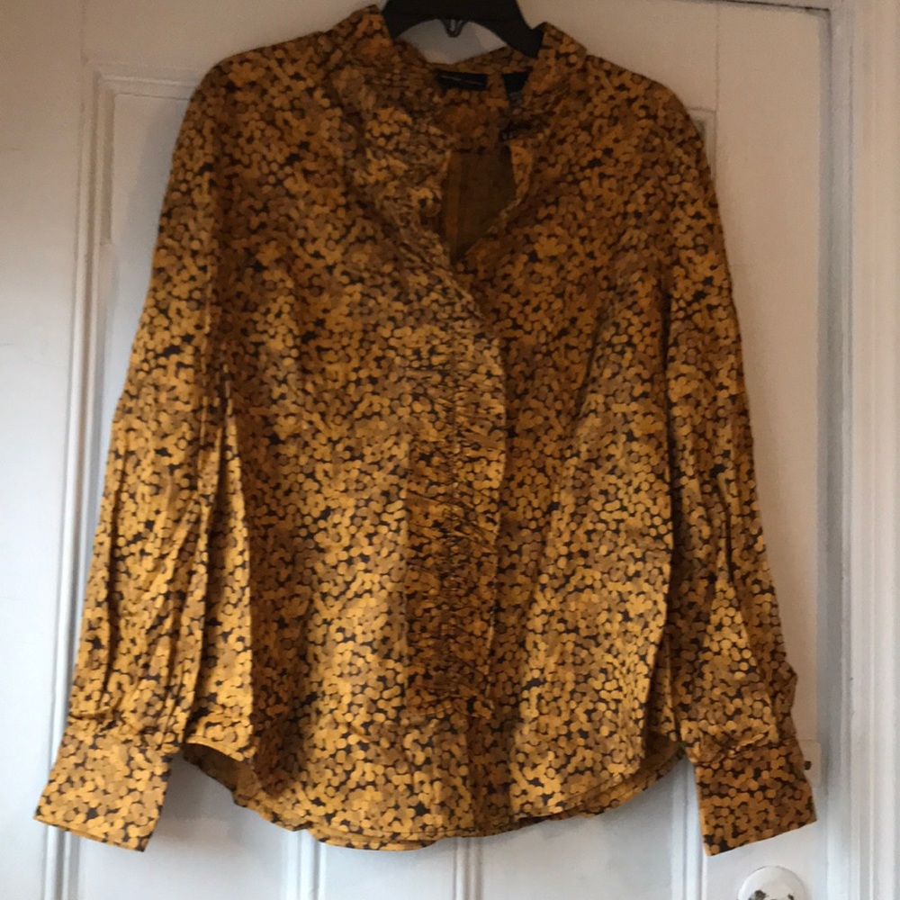 Yellow/Brown Long Sleeve Shirt